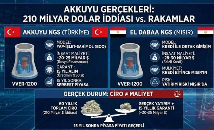 Akkuyu’da 210 Milyar Dolar İddiası Gerçek mi? İşte Rakamlarla Nükleer Santral Gerçeği