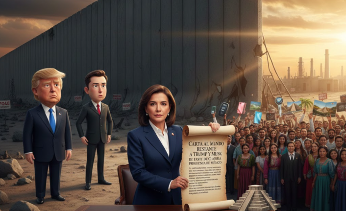 Claudia Sheinbaum’dan Trump ve Musk’a "Duvar" Muhtırası: "Ekonominiz Çökecek!"