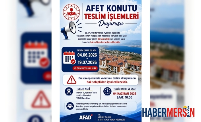 Aydıncık’ta Beklenen Gün Geldi: Afet Konutları Teslim Ediliyor