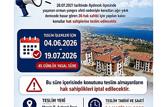 Aydıncık’ta Beklenen Gün Geldi: Afet Konutları Teslim Ediliyor