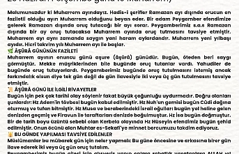 Muharrem Ayı ve Aşure Günü: Faziletler, Tarihi Olaylar ve Bereket Gelenekleri