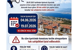 Aydıncık’ta Beklenen Gün Geldi: Afet Konutları...