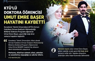 KTÜ’lü Doktora Öğrencisi Umut Emre Başer Hayatını Kaybetti