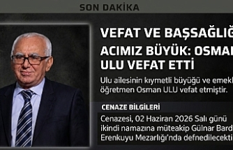 Emekli Öğretmen Osman Ulu Vefat Etti: Gülnar'da Son Yolculuğuna Uğurlanıyor