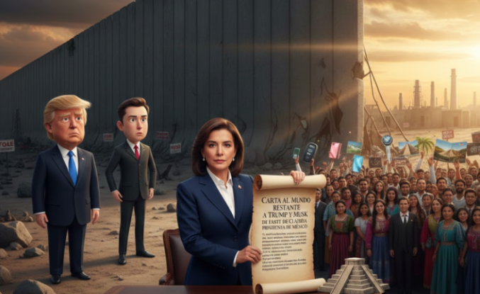 Claudia Sheinbaum’dan Trump ve Musk’a "Duvar" Muhtırası: "Ekonominiz Çökecek!"