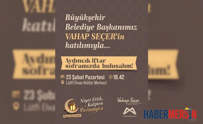 Mersin’de Ramazan Bereketi: Başkan Vahap Seçer Aydıncık’ta İftar Sofrası Kuruyor