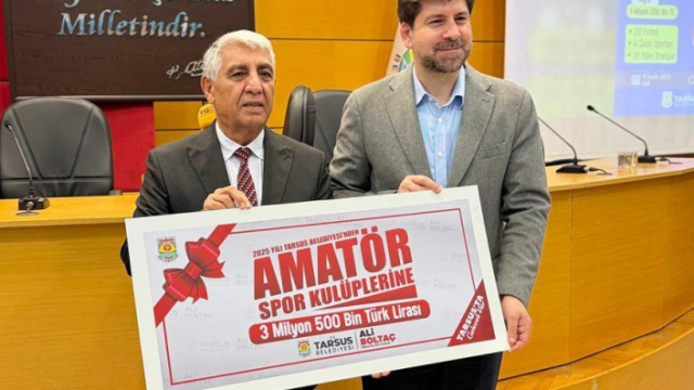 Tarsus Belediyesi'nden Amatör Spora Rekor Destek: 42 Kulübe 3.5 Milyon TL Can Suyu!