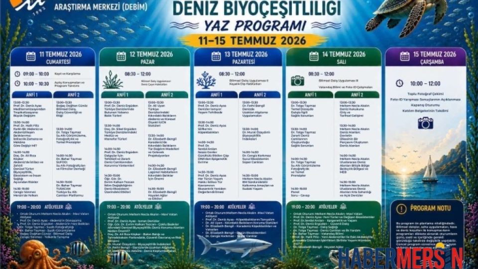 Mersin Üniversitesi'nden Aydıncık'a Bilimsel Dokunuş: Denizlerimizi Tanıyalım
