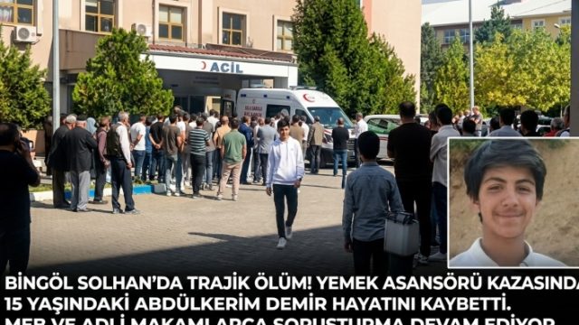Bingöl’de Öğrenci Ölümü Sonrası MEB’den Soruşturma: Yemek Asansörü İhmali İddiası!